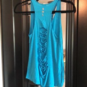 Dona Jo Size 1 Slash Tank - blue